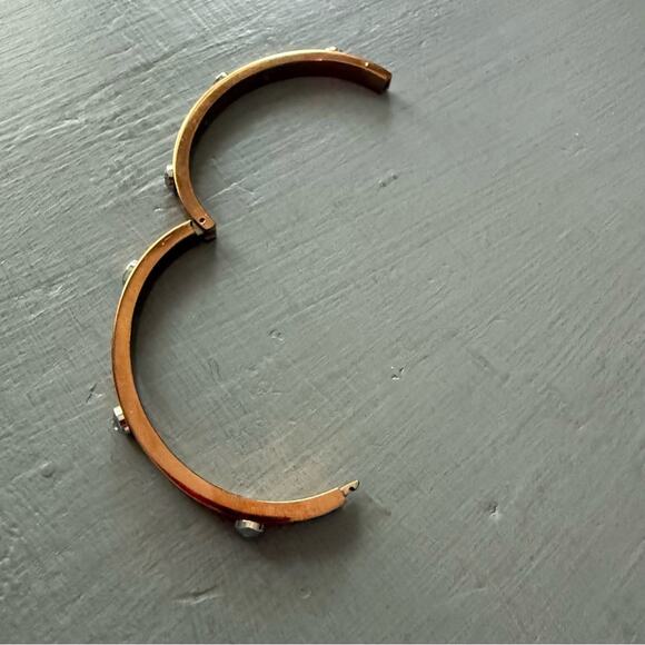 Henri Bendel Hinged Rose Gold bangle Bracelet - Picture 6 of 12